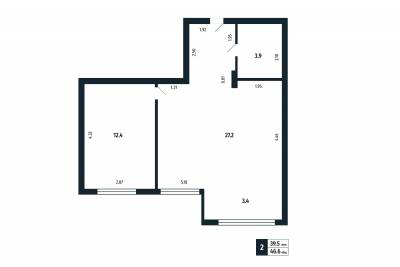 2-комнатная квартира в Щелково, мкр. Богородский 3 - фото 2